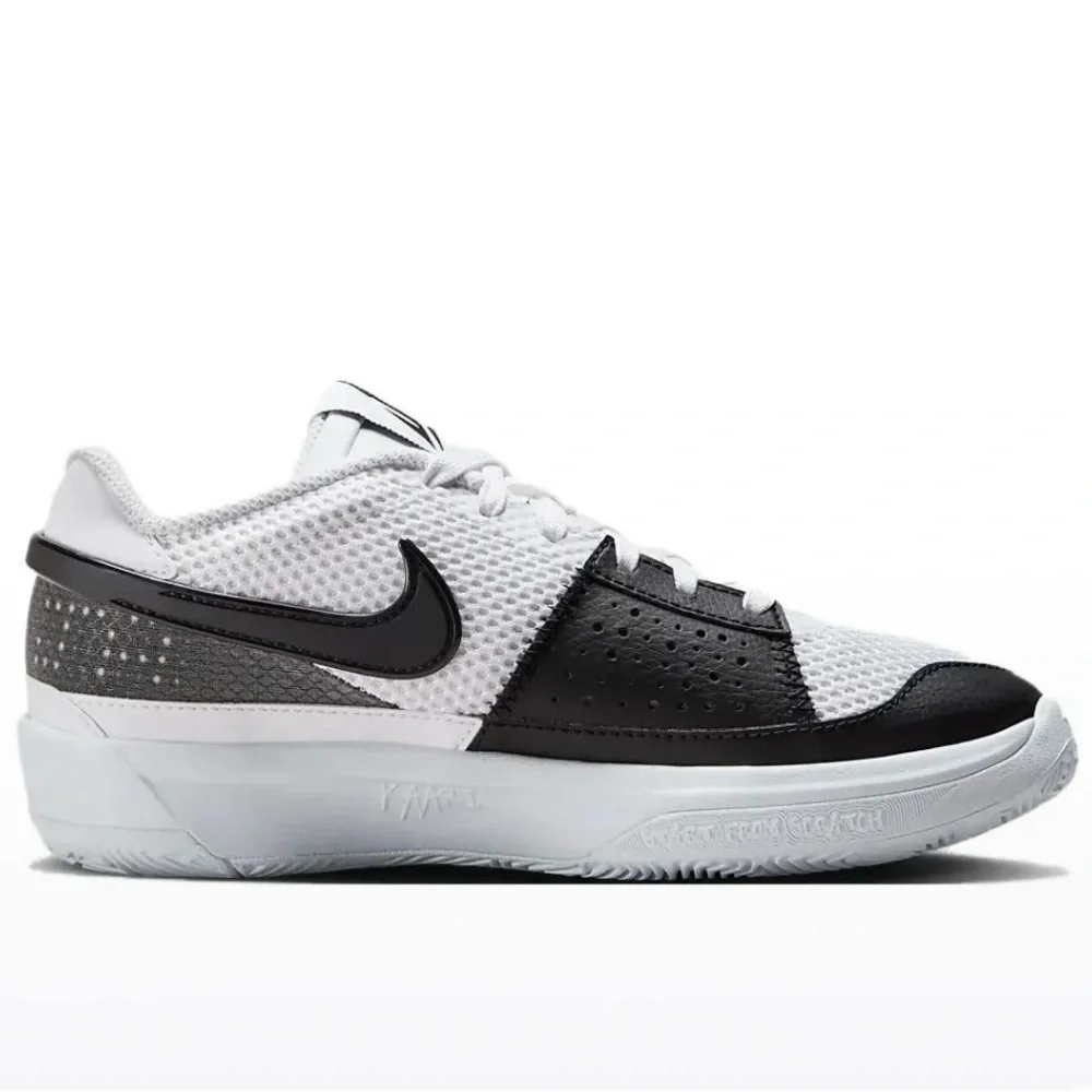 Nike Ja Morant 1 Scratch 2.0 White/Black Kids Basketball Shoes ( DX2294-102) - Picture 2 of 7
